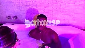 Hotwife Gataaasp Rides Black Cock Bareback in Bathtub