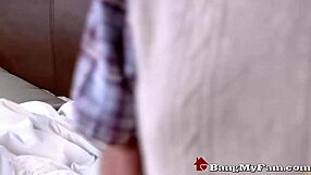 stepson visits his blonde stepmom katie morgan for a chat