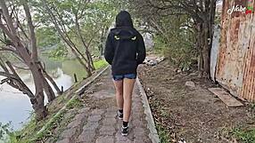 outdoor encounter at the lake with reward request