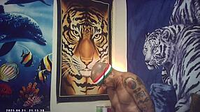 behind the scenes of porn shoot maxxx loadz stroking with the magic motion