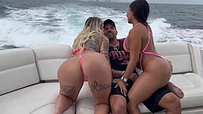 kali roses and brandyslicious roughly fucked on yacht