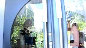 The redhead's fight with the brunette turns into a super hot pussy eating session