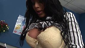 romana intensely fucks the boss with big tits and gets creamed