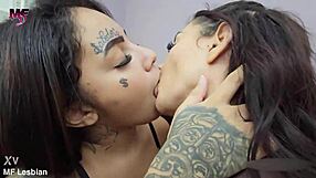 Sweet Sin Lesbian Kisses Passionately