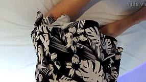 Amateur Massage Therapy Session For Big Booty Wife Karina And Lucas