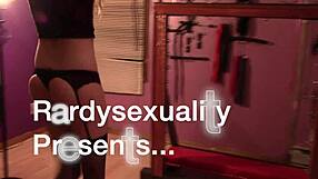 Sexy 18+ Kitten Theory Dances In Homemade Striptease With Garter Belt And Thong