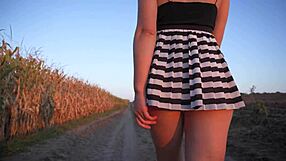 Hot asian girl flashing panties upskirt fantasy