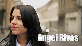 Therapist oils up for rough anal massage session