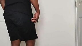 good morning routine of undressing and spreading buttocks for a fresh start