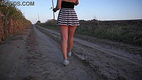 Hot asian girl flashing panties upskirt fantasy