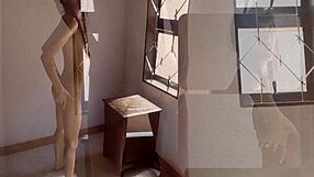 Submissive bitch cums hard