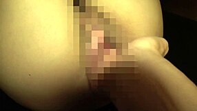 I massage the busty Japanese schoolgirl secretly in her room