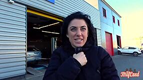 Sabrina, the hot French milf, expertly handles two massive cocks in a wild anal threesome