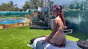 Italian horny milf artemisia love showing her perfect body outdoor on a solo vacation