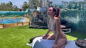 Italian horny milf artemisia love showing her perfect body outdoor on a solo vacation