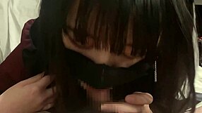 amateur asian teen blowjob in bedroom pov style