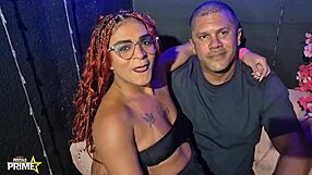 cuckold watches his hotwife at the gloryhole