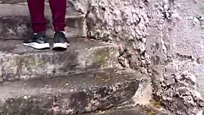 are you crazy horny to give your wet pussy on the street?