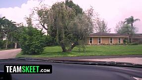 Rough treatment for horny 18+ babysitter slut