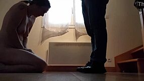 i'm the esclve putting on collar for humiliating bdsm sessions with spanking and toys