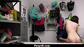 Teen caught, fucked by officer