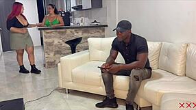 me folle el esposo de mi madrastra frente a ella con big ass latina milf