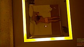 Milf mexicana in bunny outfit fucks in front of husband, loving cuckold action.