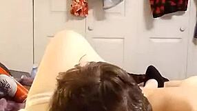 Suck whip cream off my tits and eat my pussy to orgasm