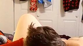 Suck whip cream off my tits and eat my pussy to orgasm