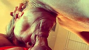 Granny Velma Dinkley solves the cocksucking cumundrum with an open bathrobe