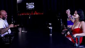 Safada performs sensual dance in sheer red