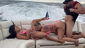 kali roses and brandyslicious roughly fucked on yacht