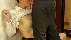 Intense mouth fuck with big cock