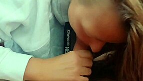 In this homemade video, the woman expresses her love for sucking his big cock in pov style