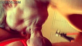 Granny Velma Dinkley solves the cocksucking cumundrum with an open bathrobe