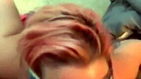 Blindfolded beauty craves intense interracial face fuck