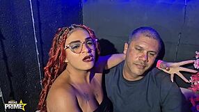 cuckold watches his hotwife at the gloryhole