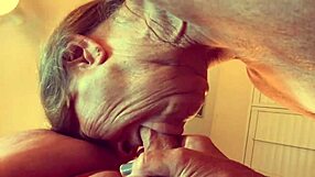 Granny Velma Dinkley solves the cocksucking cumundrum with an open bathrobe