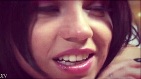 Therapist oils up for rough anal massage session