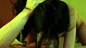 Babe with glasses slurps massive dick in anal assfucking and cumshot