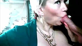 Mature Couple's Intriguing Camera Blowjob Art