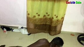 Massive hostel threesome with big black cock
