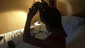 Mature fit mistress performs a detailed striptease, undressing slowly and seductively.