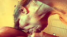 Granny Velma Dinkley solves the cocksucking cumundrum with an open bathrobe