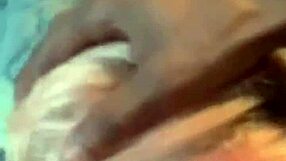 Blindfolded beauty craves intense interracial face fuck