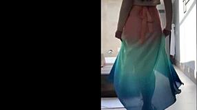 Brazilian Mature Woman Dances Sensually Outdoors