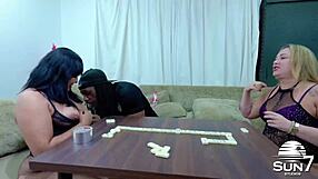 Blonde And Brunette Sluts Bet Bodies In Spicy Punishments Game