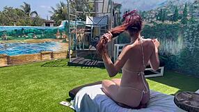 Italian horny milf artemisia love showing her perfect body outdoor on a solo vacation