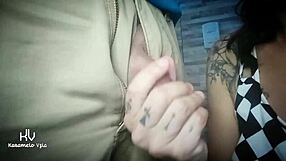 sucking and licking daddys balls in bedroom