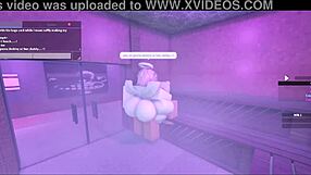 I get fucked by a hot lady in the sauna